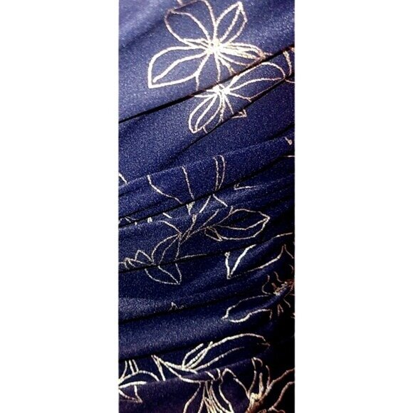 Nip Tuck Swim Floral One-Piece Swimsuit Navy/White Size 10 Rushed Front Colorful - Picture 5 of 10